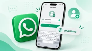 whatsapp username setup
