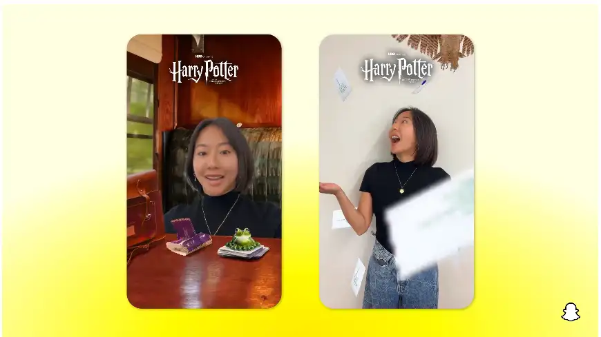 snapchat harry potter lenses hbo max demo