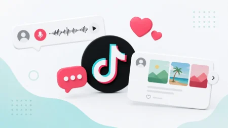 tiktok adds voice notes and image carousels in comments
